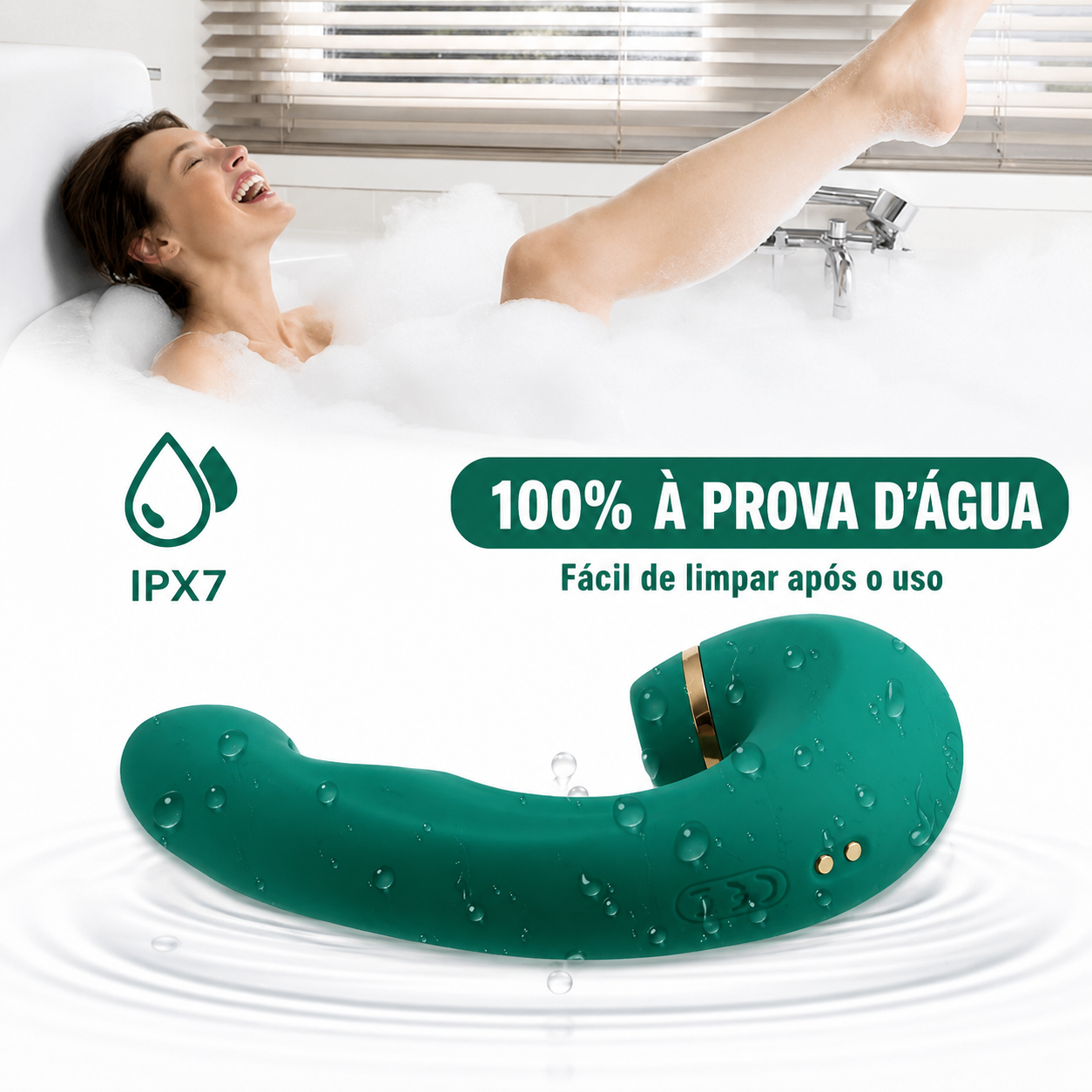 Vibrador com Pulsador para Clitóris - foto 3